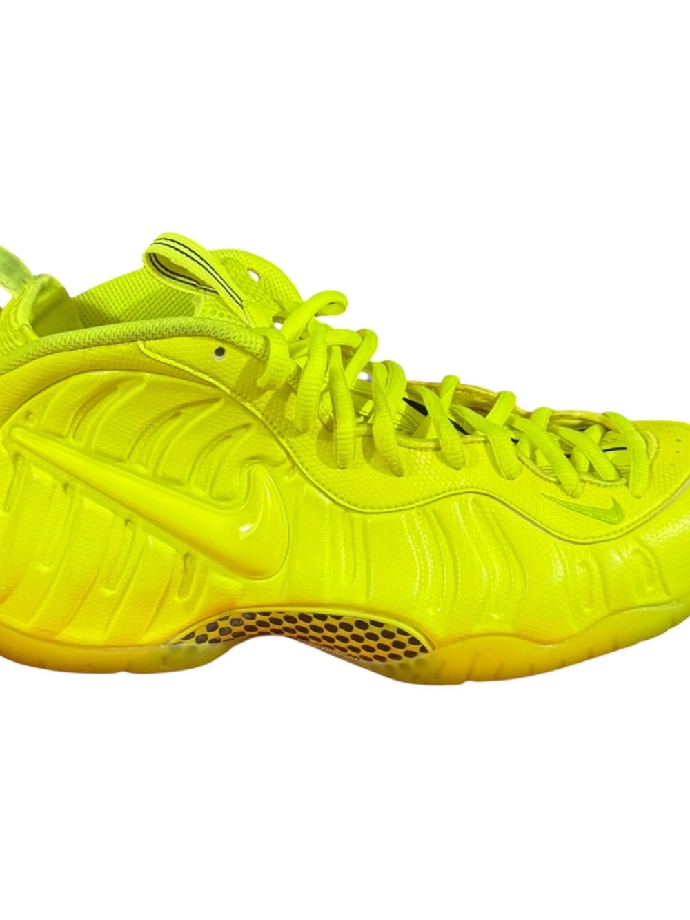 Nike Men’s Neon Yellow Foamposite Pro Volt